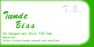 tunde biss business card